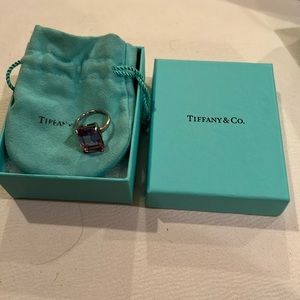 Tiffany amethyst ring, size 6